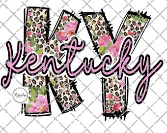 Kentucky png, Kentucky sublimation design download, Kentucky Leopard png, Kentucky State digital, Kentucky shirt, Kentucky clipart