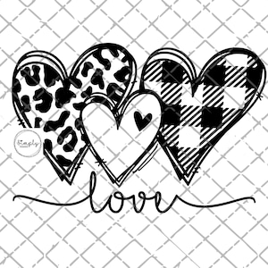 Valentines png, Hearts leopard plaid png, sublimation design, Valentine hearts SVG, Love PNG, Leopard Valentine png, clipart, heart png svg