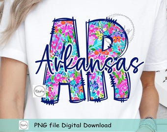 Arkansas shirt design, Trendy Arkansas, Preppy State DTF or sublimation, Arkansas Coquette Bow PNG, KY Spring Summer Floral, Popular
