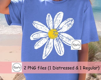 Daisy shirt design PNG, Summer png, Wildflower png, Flower shirt design, Trendy Spring Summer PNG, Sunflower png, Flower for DTF, Daisy png