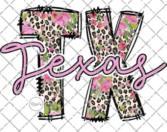 Texas png, Texas sublimatie ontwerp download, Texas Leopard png, Texas illustraties, Texas State sublimatie, Texas digitaal bestand, Texas shirt