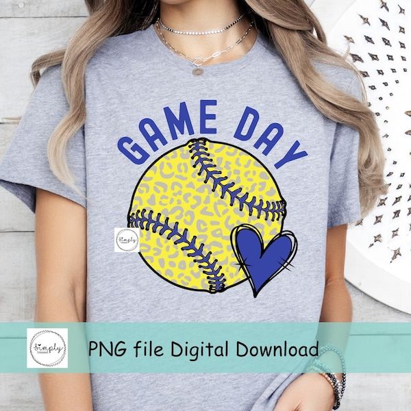 Game Day leopard Softball PNG, Softball png, Leopard Softball sublimation Design, Game Day png, baseball shirt design download, Game Day Mom