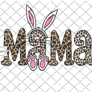 Easter png, Happy Easter leopard sublimation design download, Easter bunny png, Easter Mama Leopard png, rabbit png, Leopard Easter Mama