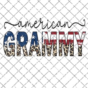 American Mama png -  July 4th png - Sublimation design download - 4th of July Grammy - Patriotic sublimation shirt design - flag leopard