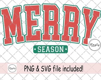Merry Christmas SVG PNG, Merry Varsity Sublimation Design, Digital Download, Best Seller Trendy Christmas shirt design, Christmas SVG