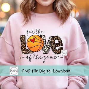 Basketball png, Love Basketball sublimation Digital Download, For the love of the game Basketball png, leopard Basketball png, clip art