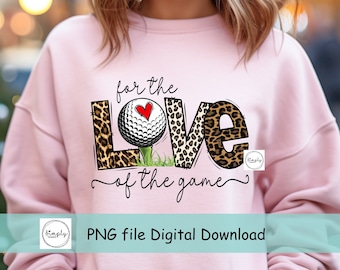 Golf png, Love Golf sublimation Digital Download, For the love of the game Golf png, leopard Golf png, sublimation design, golf clip art