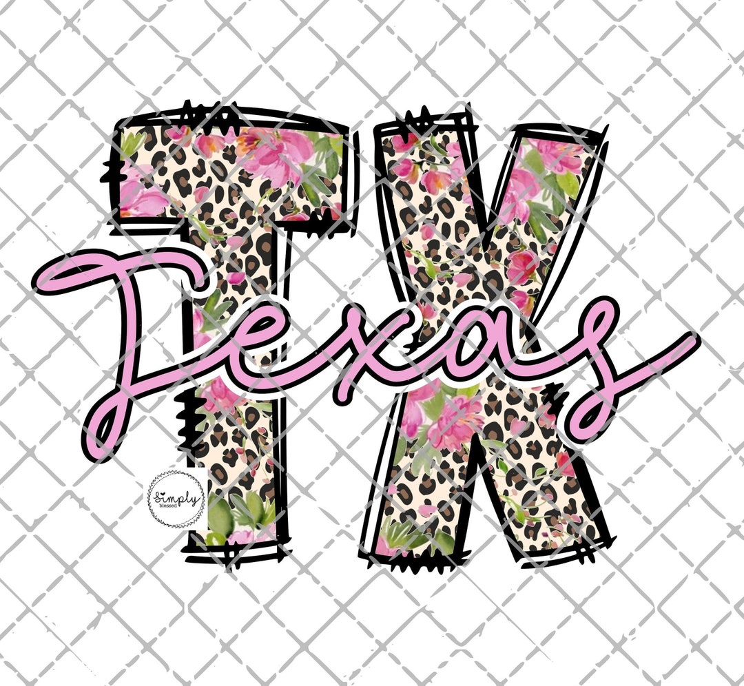 Texas Png Texas Sublimation Design Download Texas Leopard - Etsy