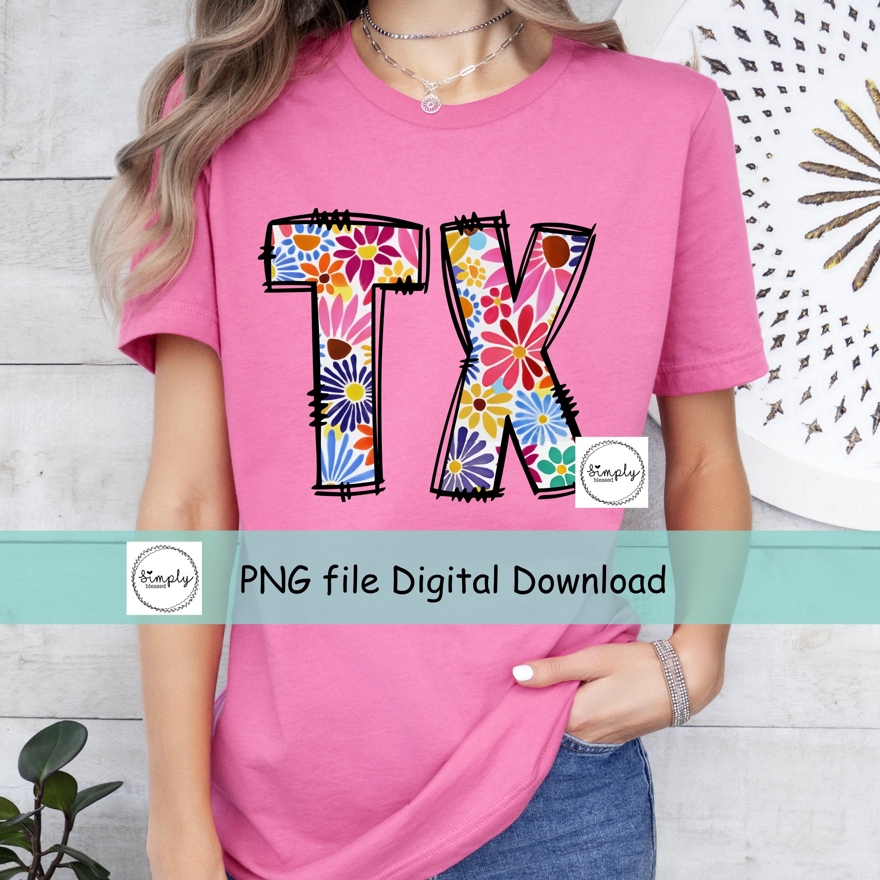 Texas Spring Graphics Texas PNG, Texas Floral Shirt Design, Trendy Spring Texas DTF File ...