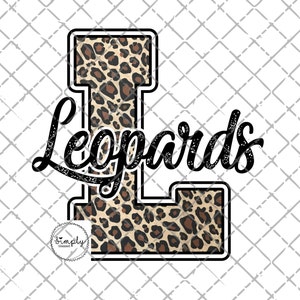 Leopards png, School Spirit Design PNG, School Mascot, Leopard Mascot digital download, sublimation design download, Leopards shirt design