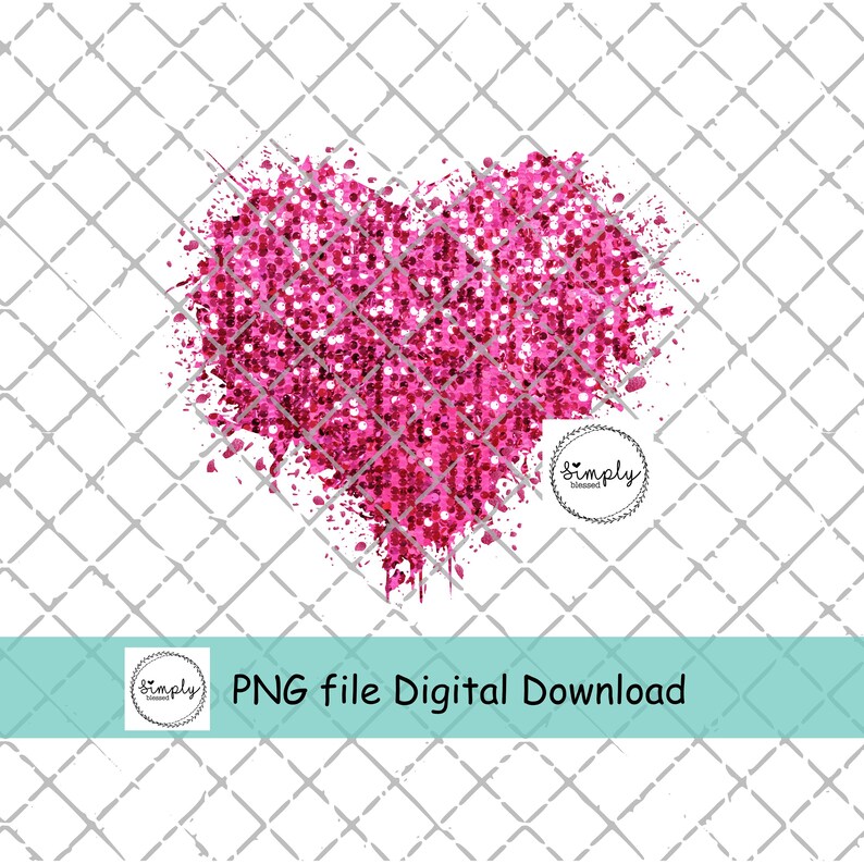 Valentines Png, Glitter Sequin Heart Shirt Design, Heart Love PNG, Faux ...