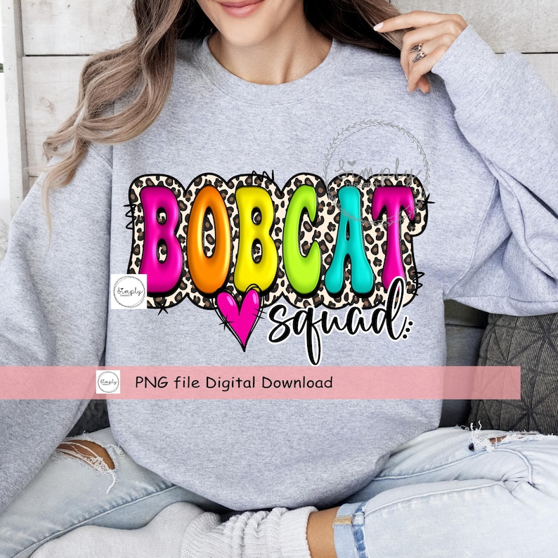 Bobcats Png, School Spirit Design PNG, School Mascot, Leopard Bobcats ...