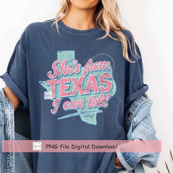 She's from Texas PNG, Choosin Texas PNG, Western Trendy shirt design, Cowgirl Rodeo Popular Western for DTF, Ranch Design, Country