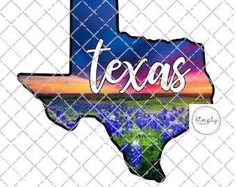 Texas png, Texas sublimation design download, Texas sunset bluebonnets png, Texas clip art, Texas State sublimation, Texas digital file