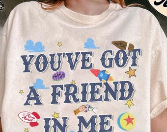 Comfort Colors® Retro Toy Story 1995 Shirt, Woody Buzz Pixar Fest, You've Got A Friend In Me Shirt, WDW Family Trip Shirt 2026
