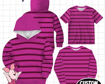 Piglet Costume T-Shirt, Winnie The Pooh Shirt, Halloween Cosplay Shirt, land Trip Tee, Halloween Costume Shirt