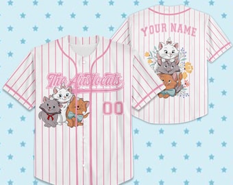Personalize   The Aristocat Baseball Jersey, Custom Kid Youth Adult Baseball Jersey, Custom   Birthday Gift