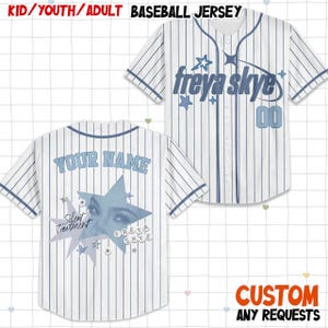 Personalized Freya Skye Silent Treatment Baseball Jersey, Custom Stars Align Tour 2026 Festival Jersey for Kid Youth Adult