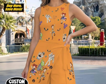 Halloween Toy Story Tennis Dress Skirt, Spooky Costume Woody Buzz Lightyear Jessie Dress, Tennis Dress Skirt