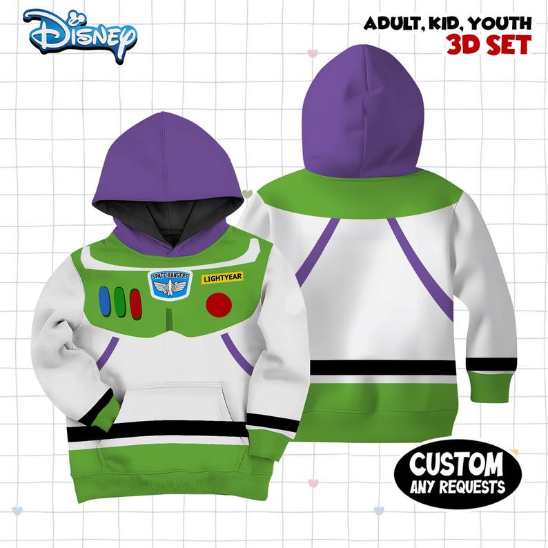 Buzz Lightyear Astronaut Halloween 3D Shirt, Halloween Costume For Kids, Space Toy Story Cosplay Costume Tee, You've Got A Friend In Me Tee image 2