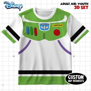 Buzz Lightyear Astronaut Halloween 3D Shirt, Halloween Costume For Kids, Space Toy Story Cosplay Costume Tee, You've Got A Friend In Me Tee image 3