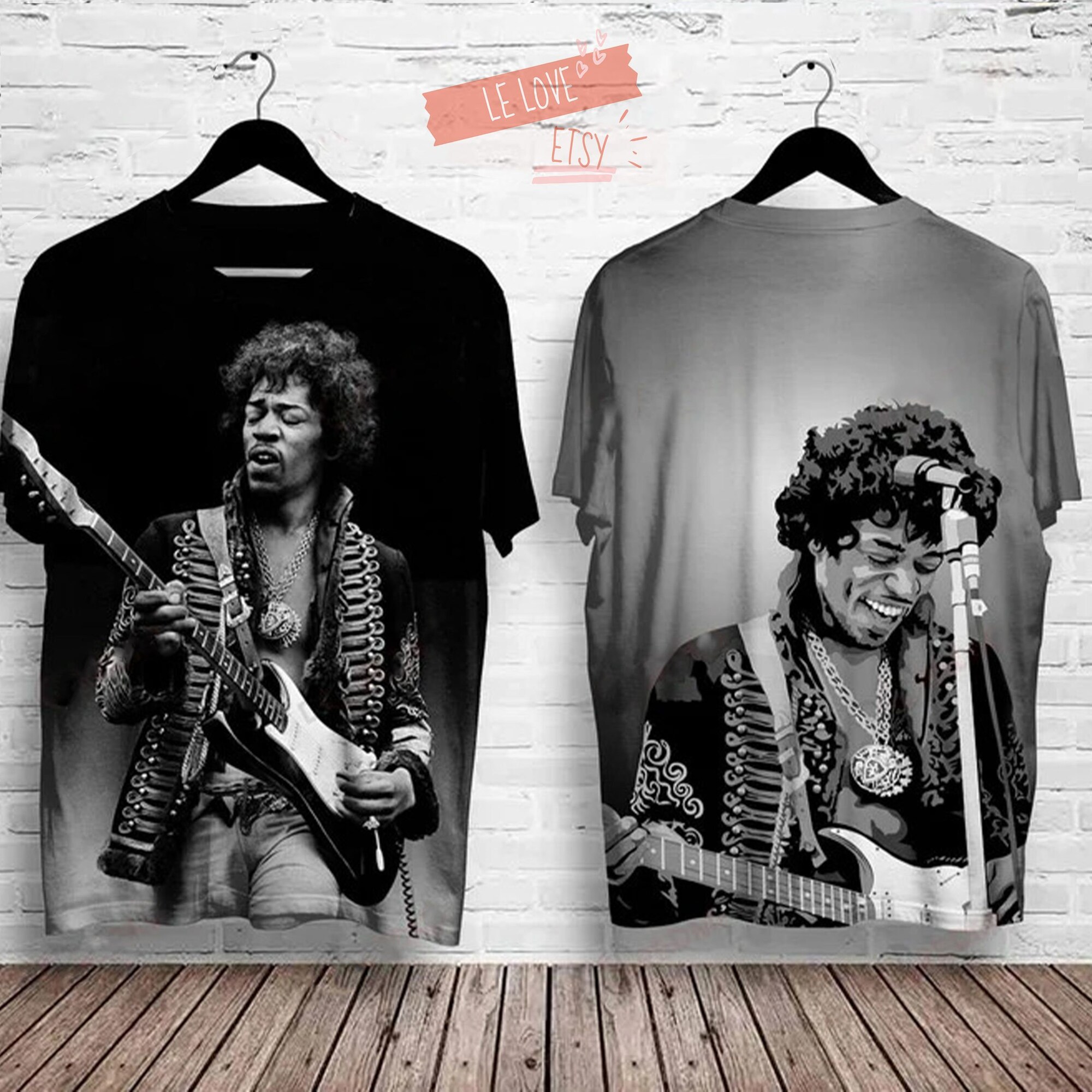 Jimi Hendrix Shirt 3D, Rock Band Shirt 3D