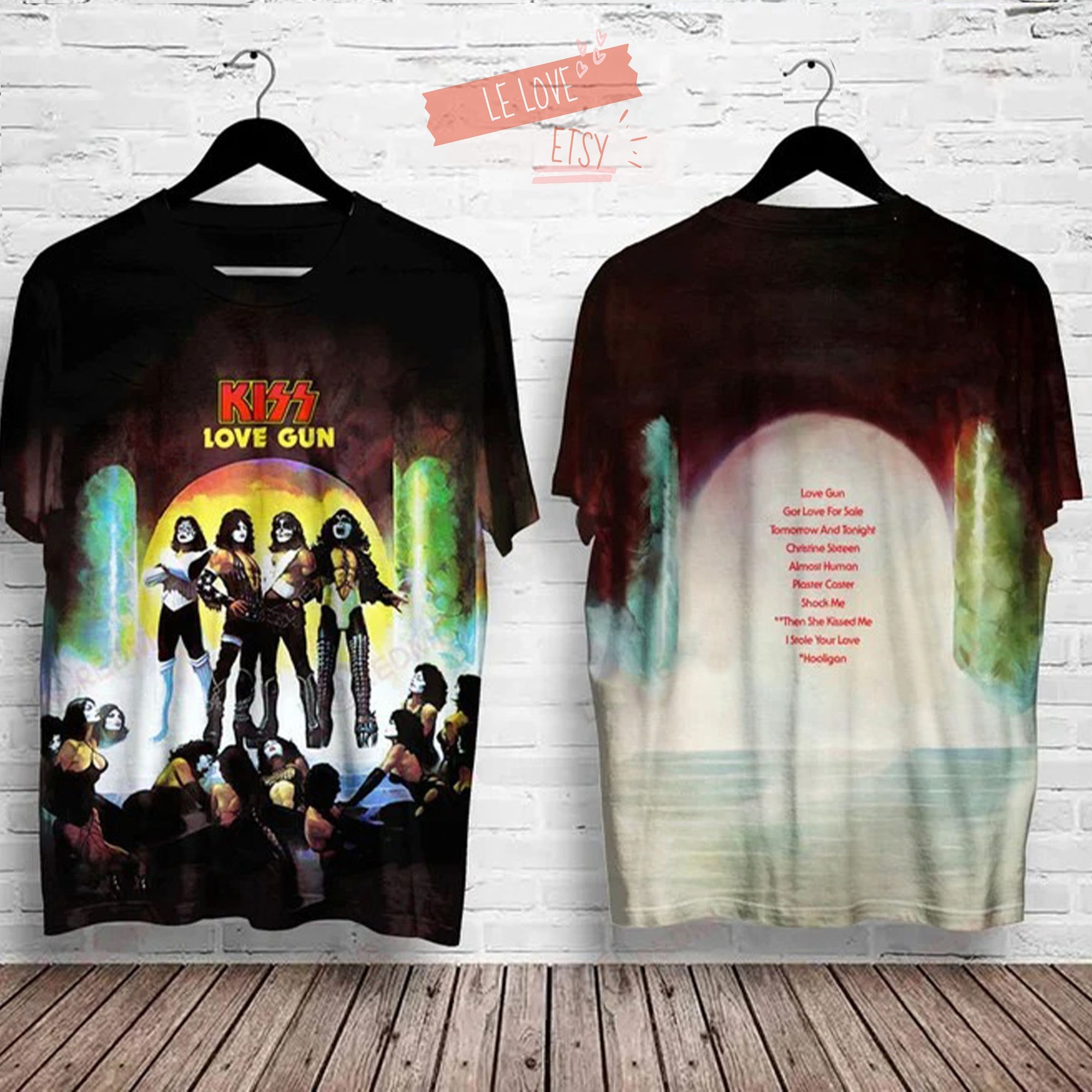 Kizz Love Gun Shirt 3D, Rock Band Shirt 3D