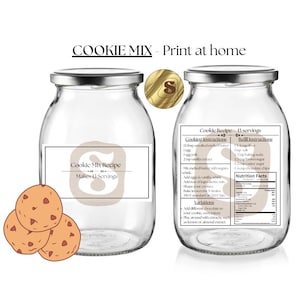 Printable Cookie Mix Recipe Labels: Craftologist Pantry Organization (PDF Download)