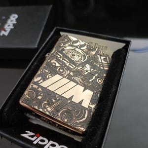 Zippo lighter with individual engraving automobile