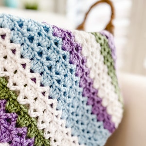 Modern Crochet Baby Blanket Pattern, Easy Crochet Blanket Pattern Baby, Easy Crochet Blanket for Beginners, Crochet Blanket Tutorial