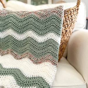 Daisy Cottage Designs Ripple Blanket Pattern, Easy Ripple Blanket, Chevron Blanket Crochet Pattern