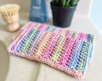 Crochet Baby Washcloth, Easy Crochet Pattern, Modern Crochet Pattern, Crochet Tutorial, Crochet Pattern PDF - Easiest Crochet Baby Washcloth