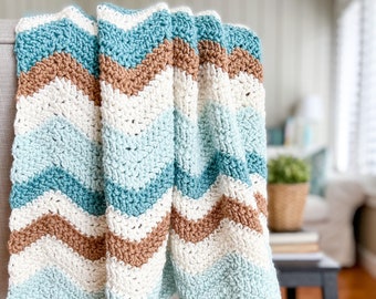 Zig Zag Crochet Blanket Pattern, Chevron Crochet Blanket Patter, Daisy Cottage Designs Crochet Pattern, Blanket Crochet Pattern