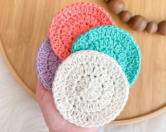 Crochet Face Scrubbies Pattern, Easy Crochet Pattern, Modern Crochet Pattern, Crochet Tutorial, Crochet Pattern PDF -