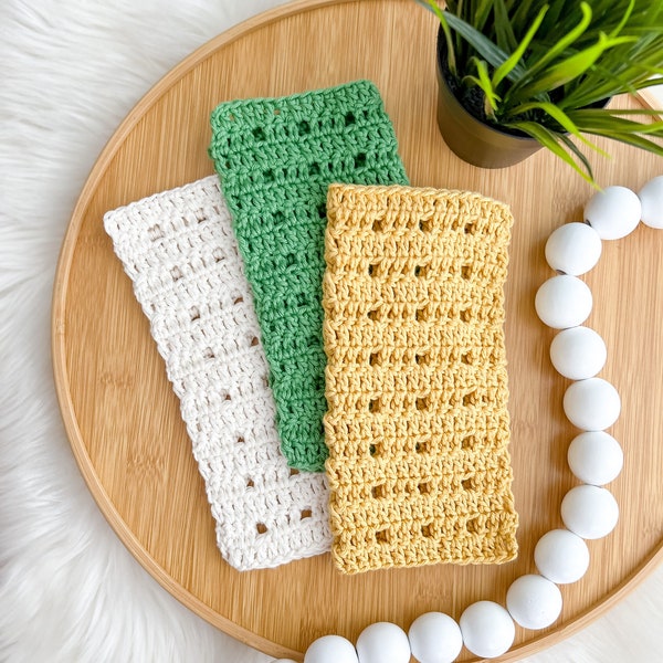 Crochet Washcloth Pattern, Crochet Dishcloth Pattern, Easy Crochet, Kitchen Crochet, Crochet Cloth, Spa Crochet, Filet Crochet