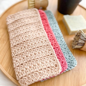 Crochet Dishcloth Pattern, Easy Crochet Pattern, Modern Crochet Pattern, Crochet Tutorial, Crochet Pattern PDF - Cottage Comfort Dishcloth