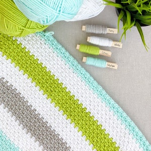 Corner to Corner Moss Stitch Crochet Pattern from Daisy Cottage Designs, Linen Stitch Crochet Pattern, Granite Stitch, C2C Crochet Pattern