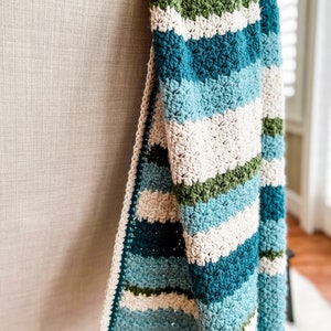 Modern Crochet Blanket Pattern, Quick and Easy Crochet Pattern, Easy Crochet Pattern, Easy Crochet Blanket Beginners, Crochet Tutorial image 4