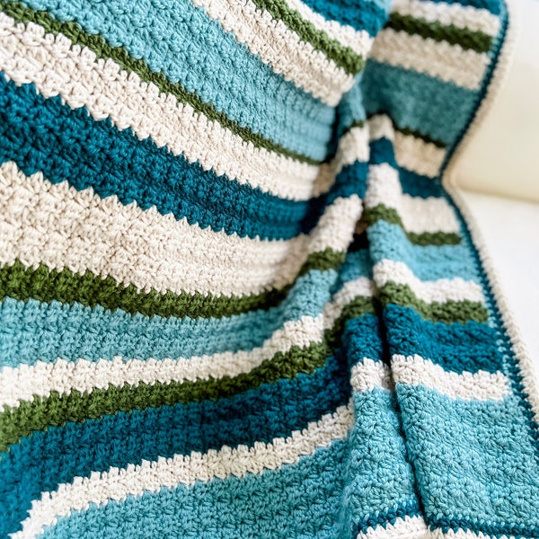 Modern Crochet Blanket Pattern, Quick and Easy Crochet Pattern, Easy Crochet Pattern, Easy Crochet Blanket Beginners, Crochet Tutorial