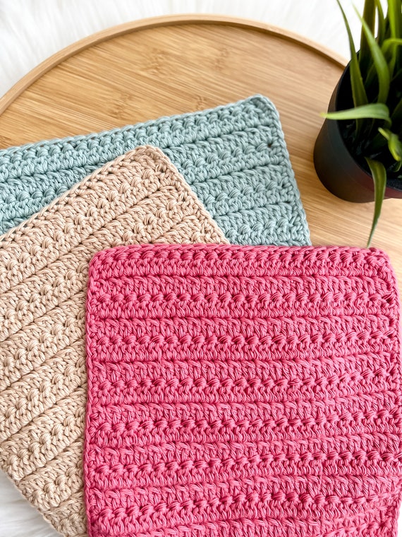 Easy Crochet Dishcloth Pattern -, Tutorials