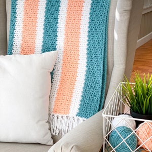 V Stitch Crochet Blanket Pattern image 1