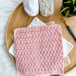 Crochet Dishcloth Pattern, Easy Crochet Pattern, Modern Crochet Pattern, Crochet Tutorial, Crochet Pattern PDF Cottage Comfort Dishcloth image 6