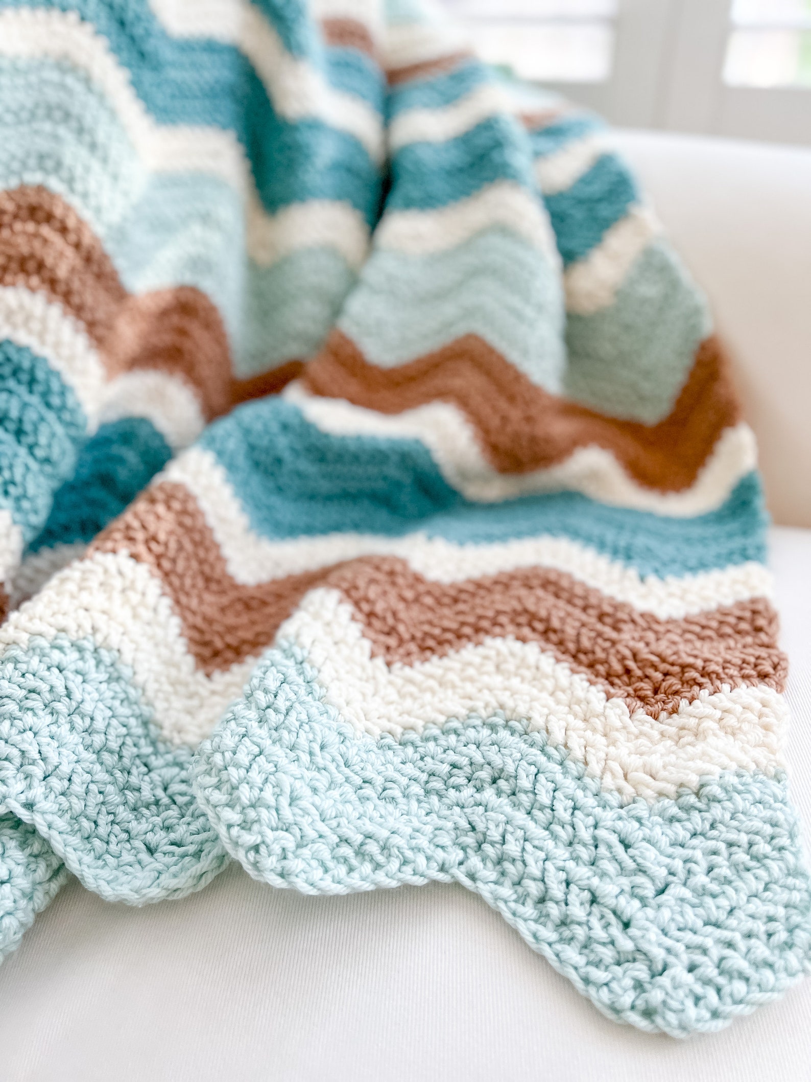 Zig Zag Crochet Blanket Pattern Chevron Crochet Blanket Etsy