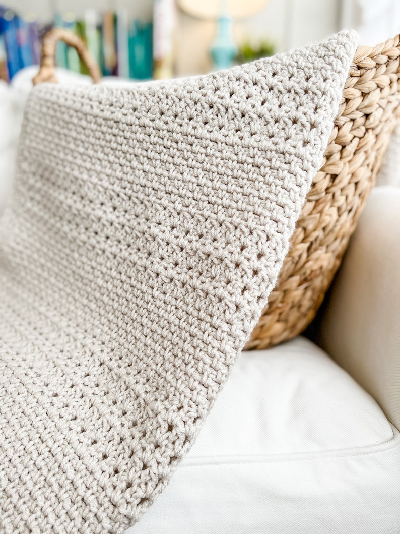 Crochet Throw Blanket Pattern, Baby Blanket Crochet Pattern, Simple Pattern for Crochet Blanket, Cobblestone Pathways Blanket Pattern image 6