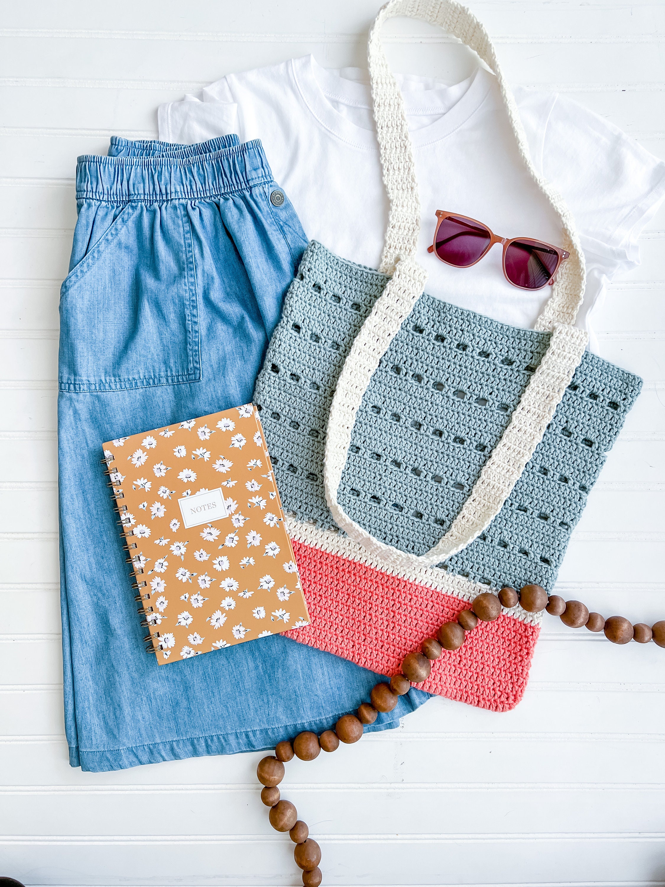 Sunset Shores Crochet Tote Bag Pattern