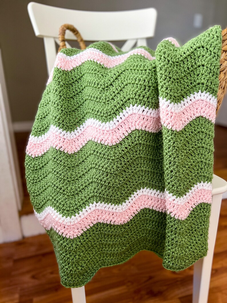 Quick and Easy Crochet Blanket Crochet Blanket Tutorial Etsy