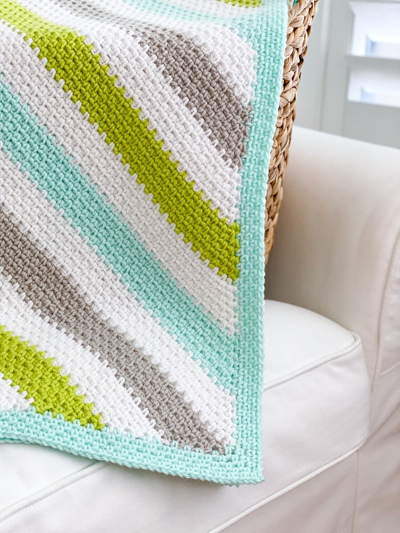 Corner to Corner Moss Stitch Crochet Pattern From Daisy Etsy Israel