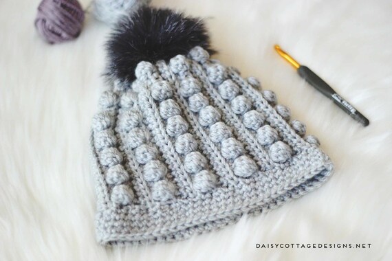 Bobble Beanie Crochet Pattern Bobble 