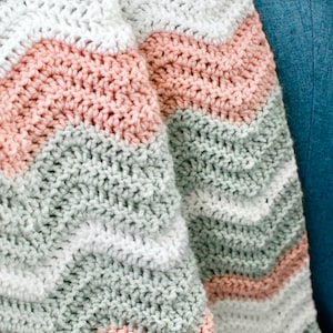 Daisy Cottage Designs Ripple Baby Blanket Crochet Pattern, Classic ...