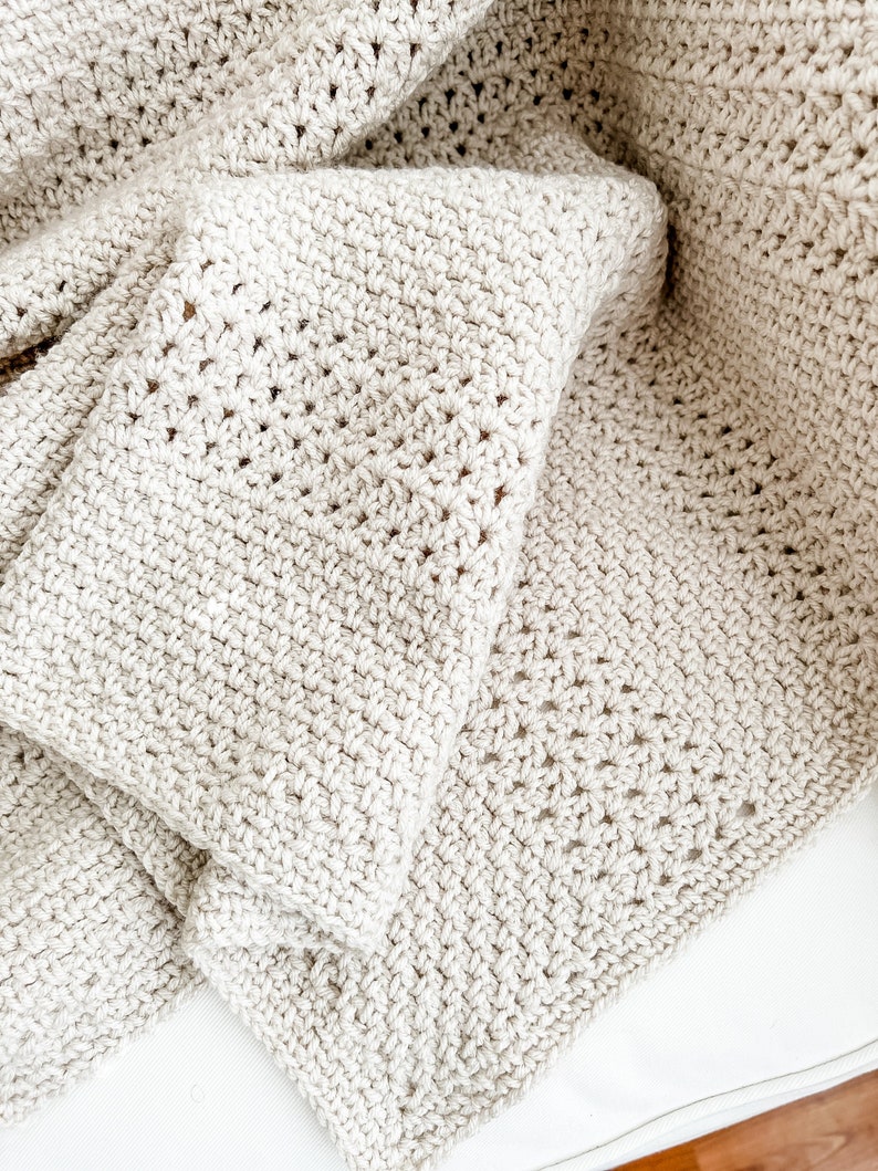 Crochet Throw Blanket Pattern, Baby Blanket Crochet Pattern, Simple Pattern for Crochet Blanket, Cobblestone Pathways Blanket Pattern image 3